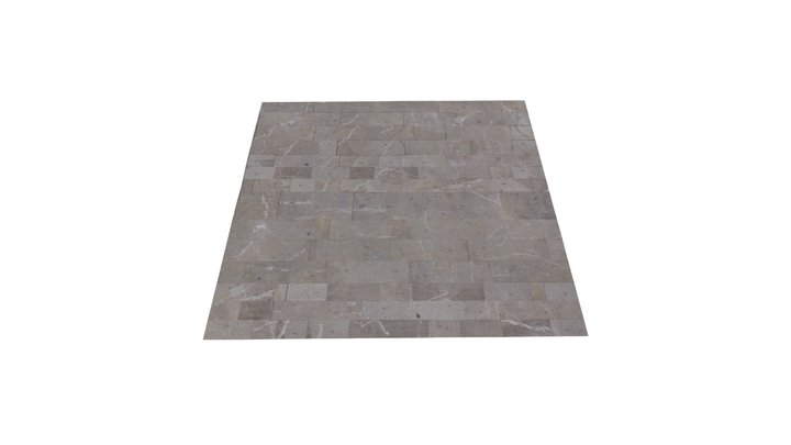 Gray Tile Floor 3D Model