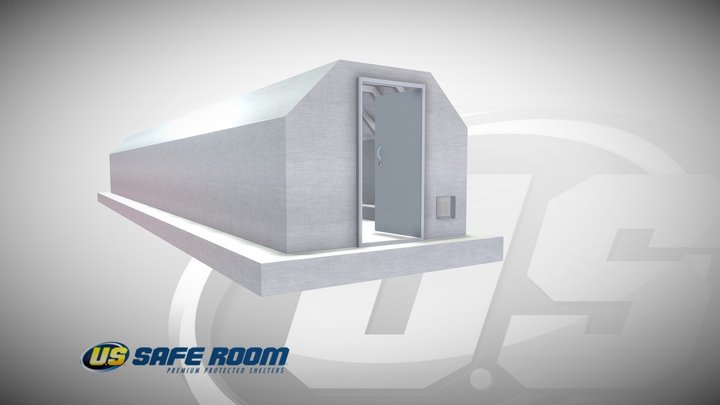 10 x 60 x 8 Community Shelter 3D Model