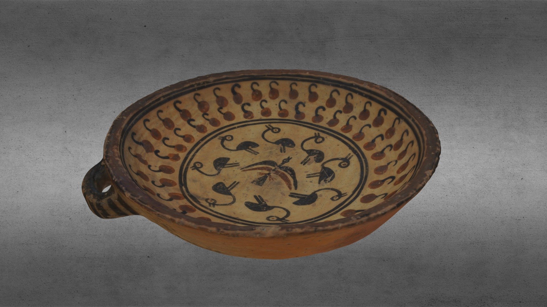 Plato de cerámica. Inca