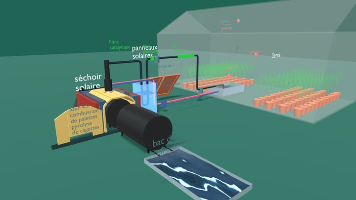 Biochar-horizontal-plus-filters 3D Model