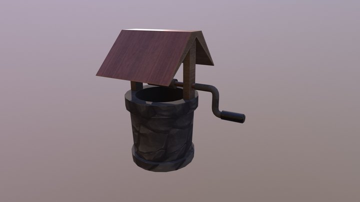 Western Styled Well 3D Model