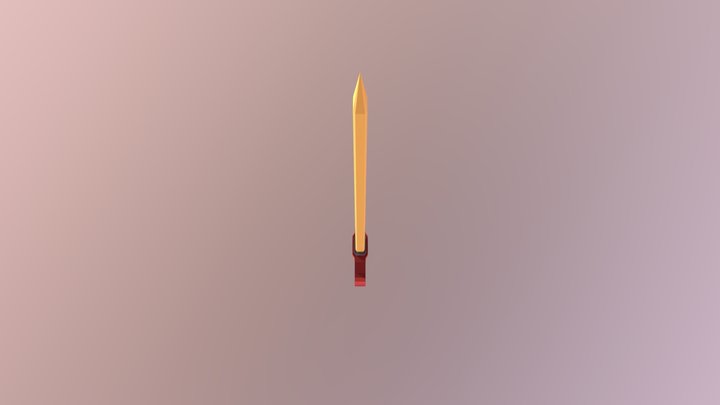 Fire Sword 3D Model