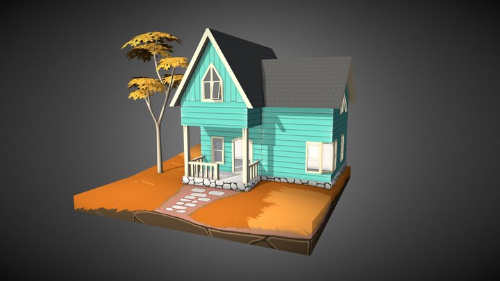 Simple House 3D Model
