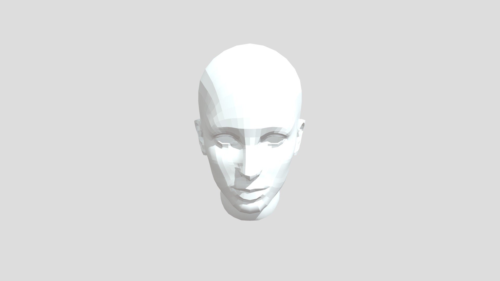 LowPolyFace1_Retopo - Download Free 3D model by Vulkinic [dc77df1 ...