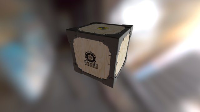 Aperture Science Antique Cube 3D Model