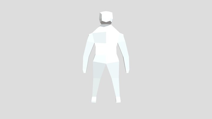 Very Low Poly Human 3D Model