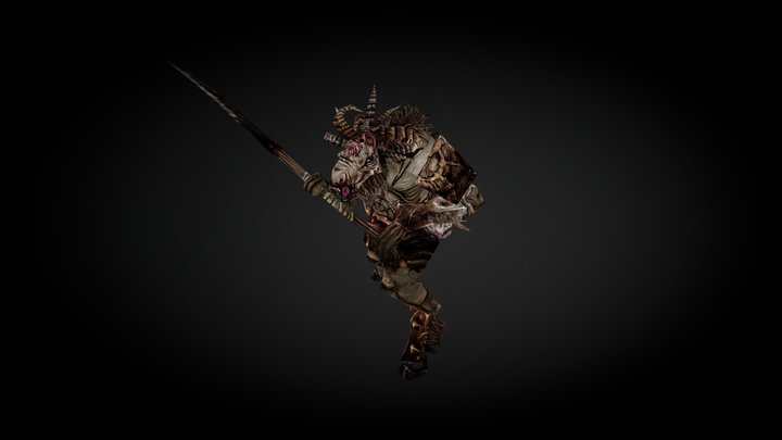 Lowpoly Beastman 3D Model