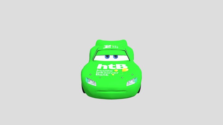 Reskinned McQueen HTP Racer 3D Model