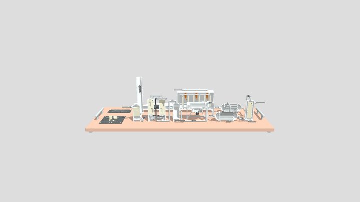 3D Printed Steam Methane Reforming Plant 3D Model