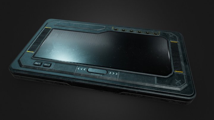 Scifi Tablet 3D Model