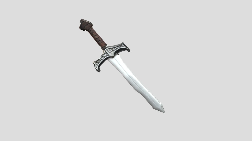Medieval Sword — 3D Model | Game Ready | PBR Tex