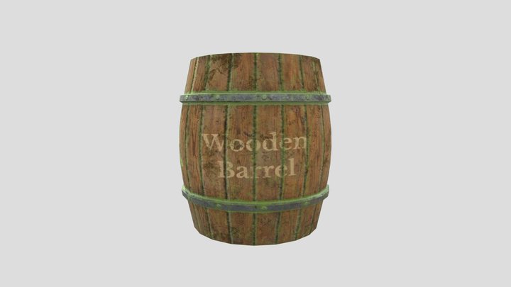 Toxic-wooden-barrel 3D Model