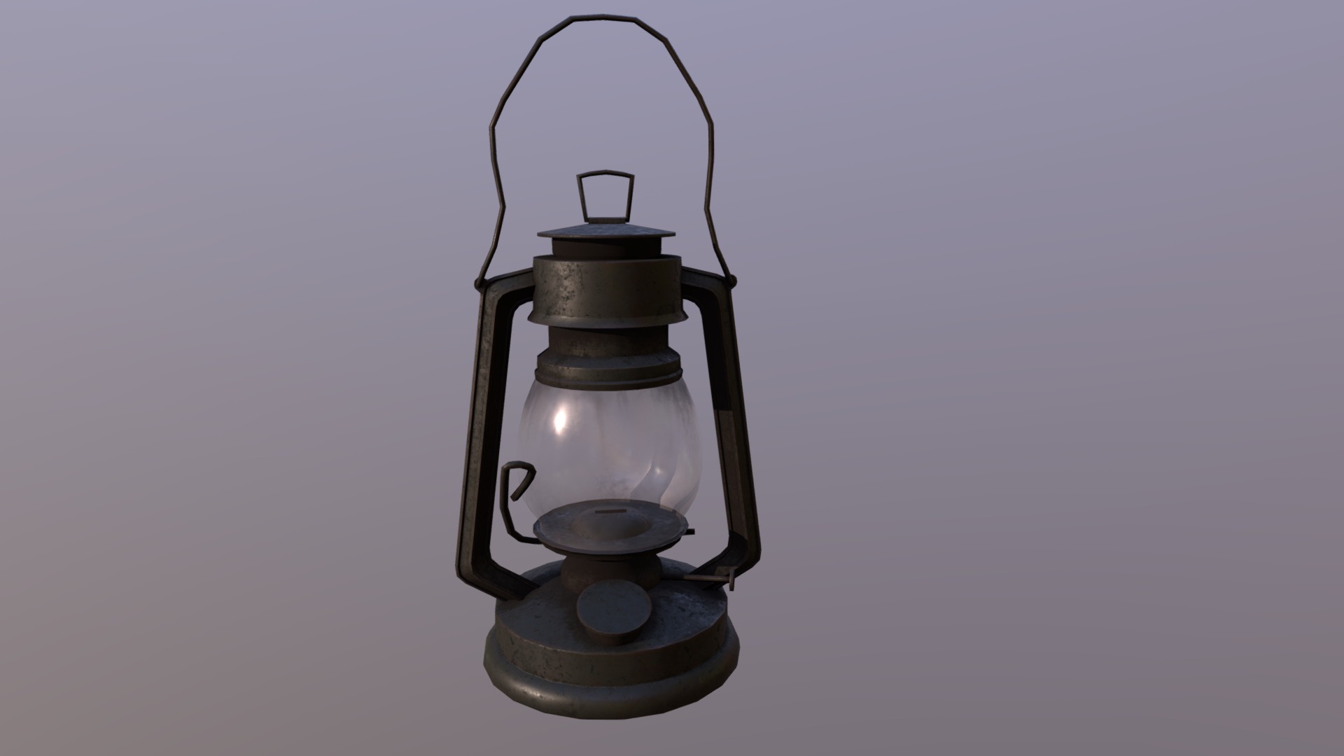 3D model Lantern - This is a 3D model of the Lantern. The 3D model is about a light bulb with a wire.