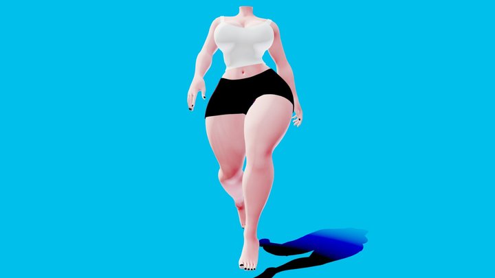 Female Body Type A 3D Model