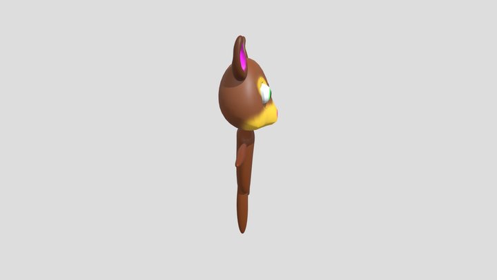 PRE RENDERED PAINT TEXTURE SQUIRREL 3D Model