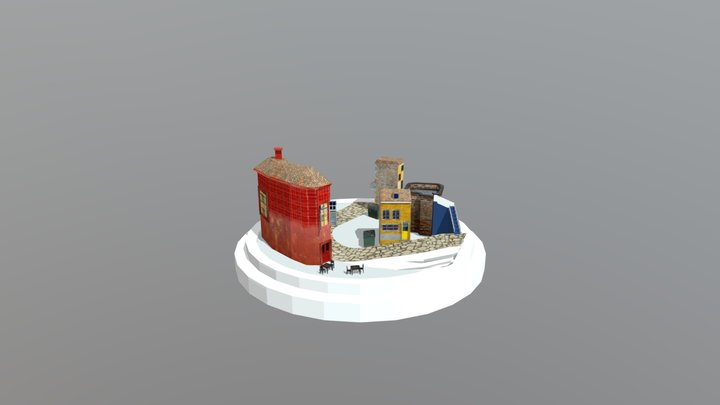 City Scene Lisbon 3D Model