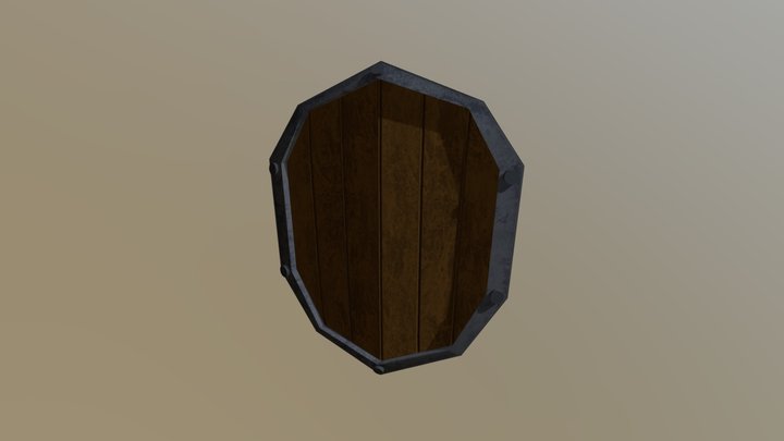 Wood Shield 3D Model