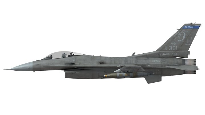 F-16C Block 50 Custom #5 – Kostenloses 3D-Modell STL