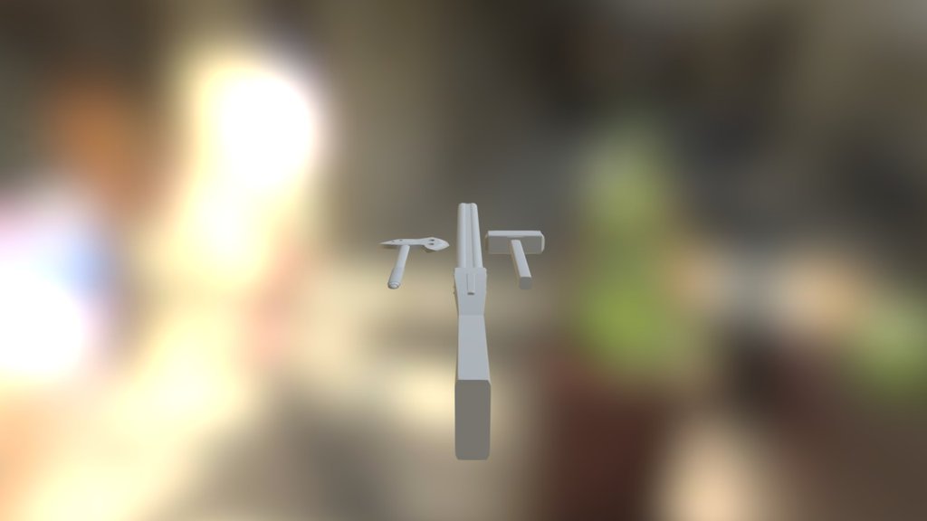Axe, Shotgun And Hammer