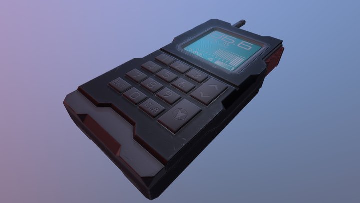 Sci-fi Radio 3D Model