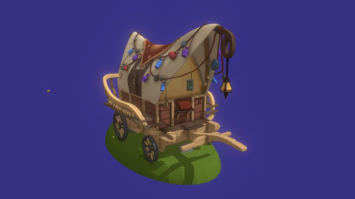 Sorcerer's Travelling Wagon 3D Model
