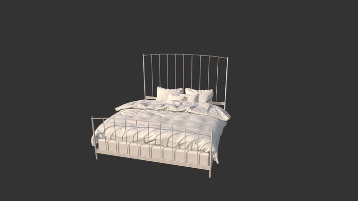 Bed Scandinavien 3D Model