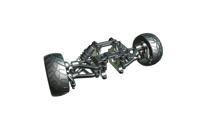 Automotive Suspension System 3D Model