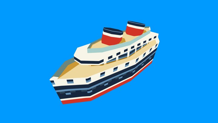Yacht Liner 3D Model