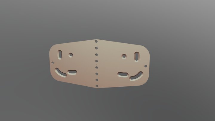 Rowing Boat Foot Mounting Bracket 3D Model