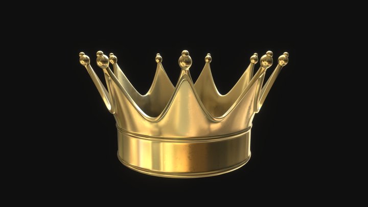 Gold crown 1 3D Model