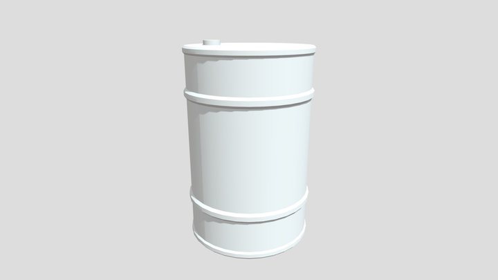 Untextured Barrel (test) 3D Model