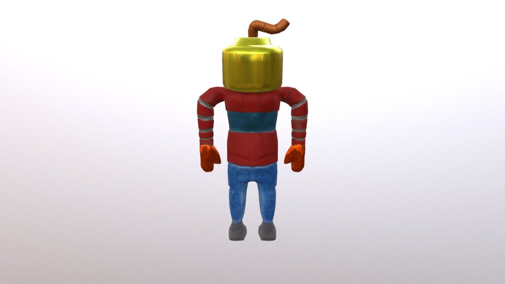 Textured Cartoon Robot