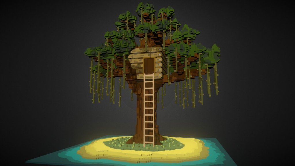 Tree House Download Free 3d Model By Kluchek Kluchek Dc86dd4 - the island roblox treehouse