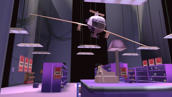 Toy Store PS 1 Look 3D Model