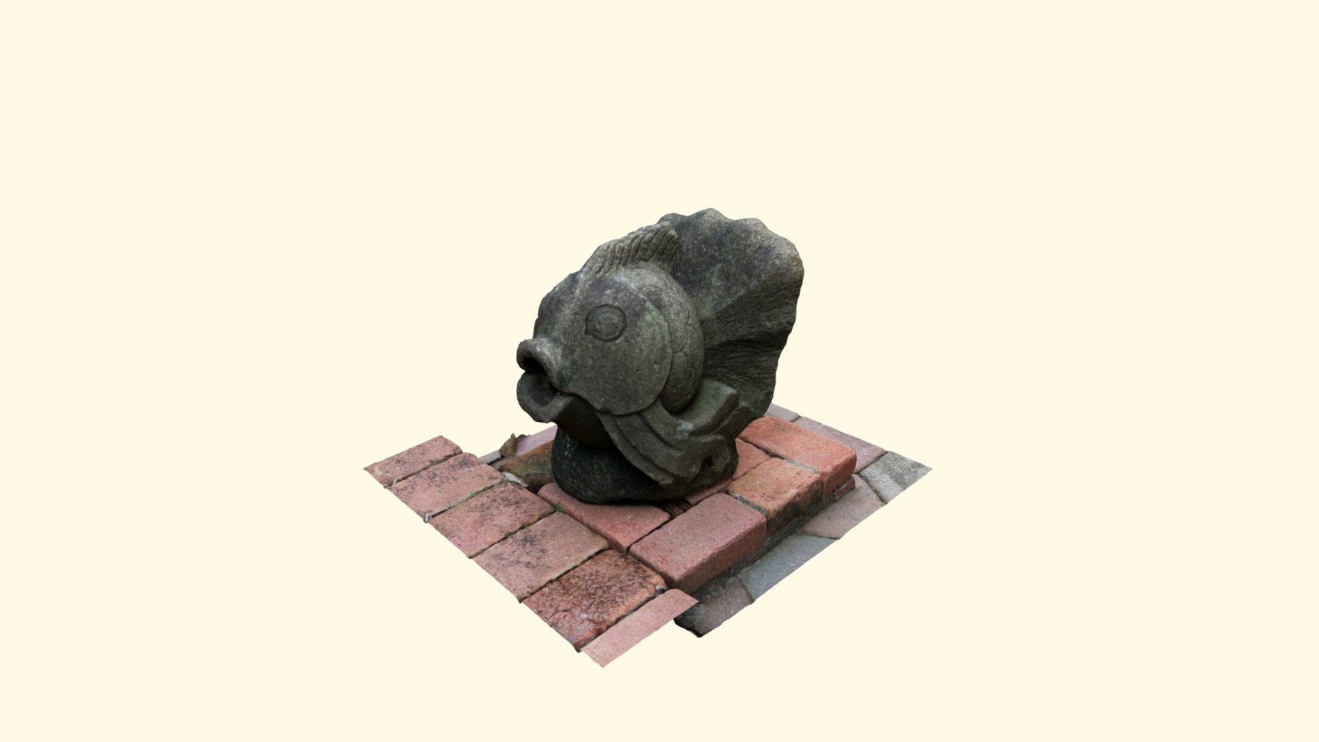 Sang Nila Utama Garden Stone Sculpture Fish
