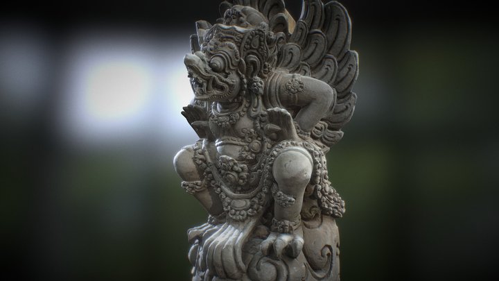 Bali-statue-016 3D Model