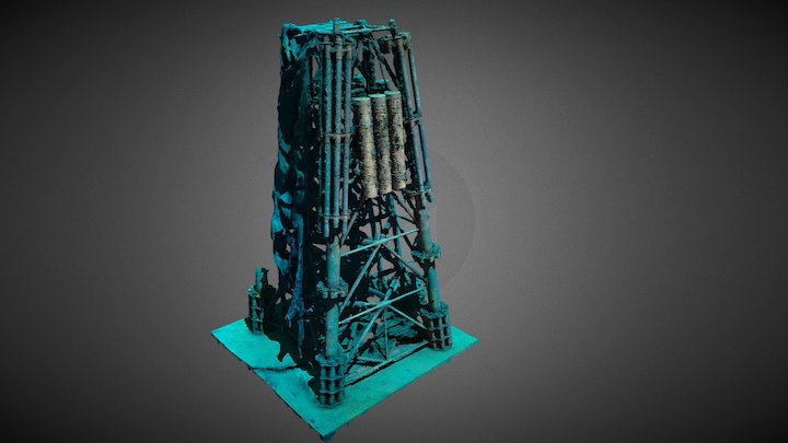 Oil Rig Frame 3D Model