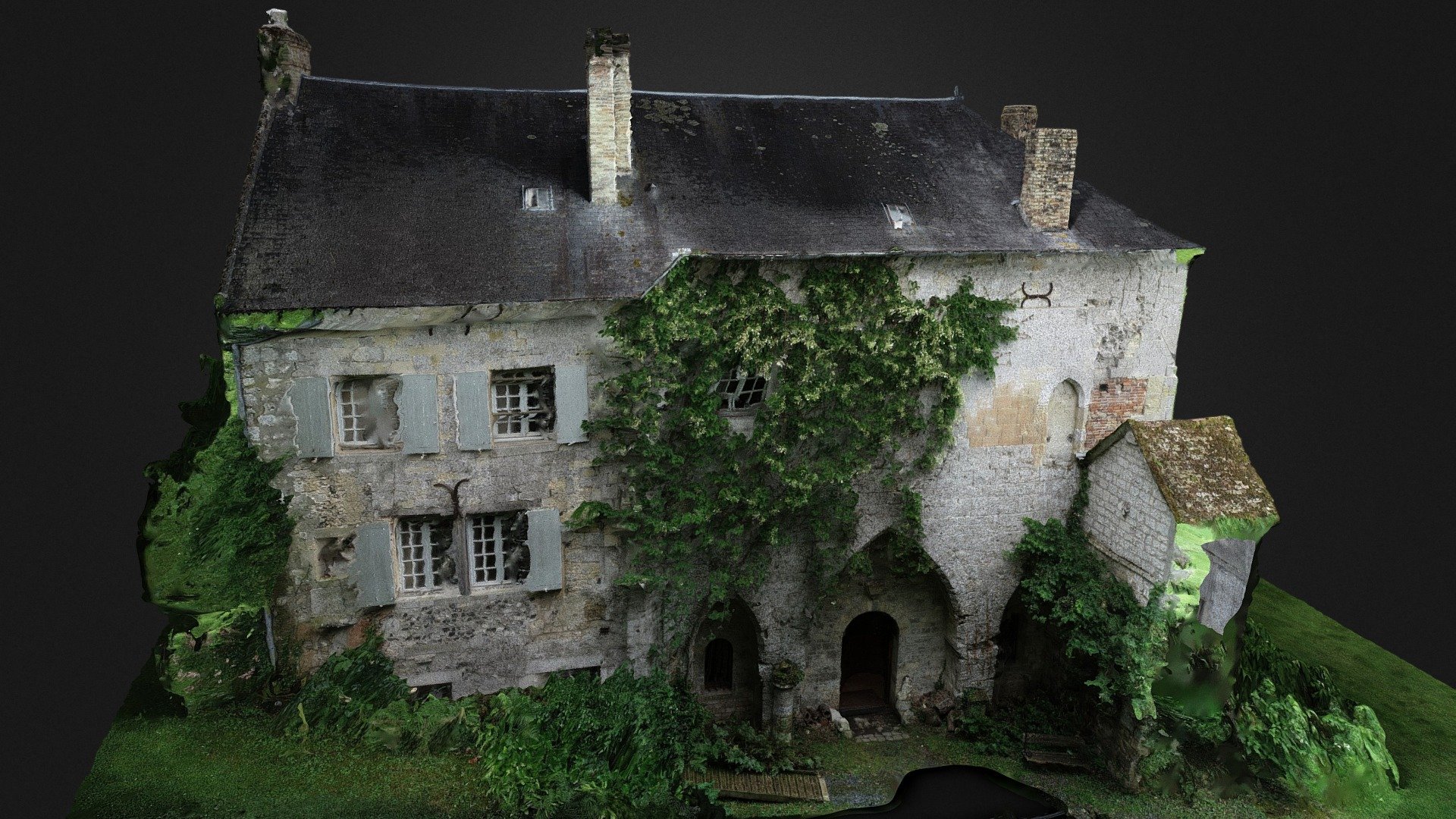 Ancienne Abbaye Notre Dame de Grestain - Download Free 3D model by 7CIS