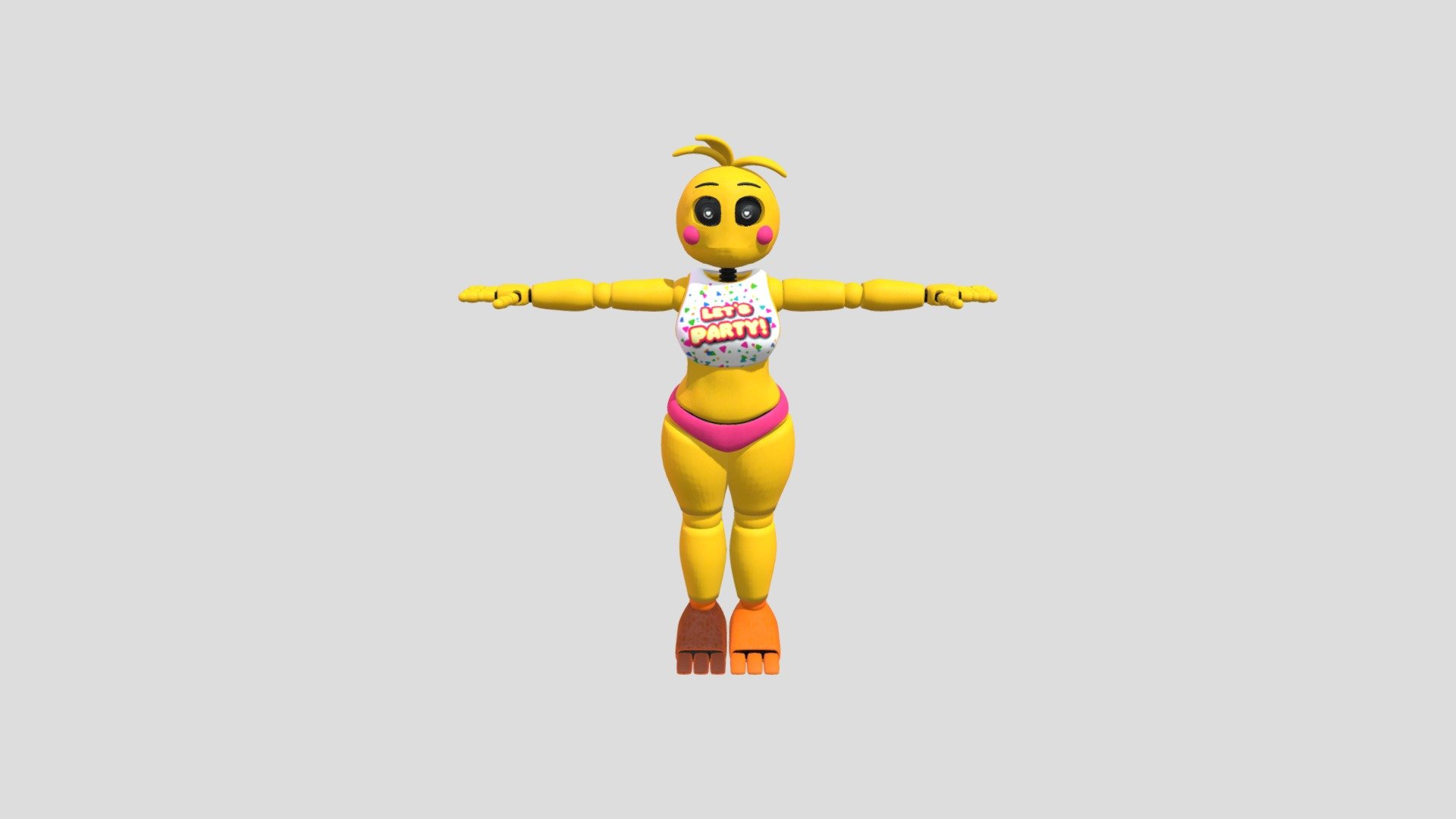 Love Taste Toy Chica Download Free 3d Model By Andyby2002 Dc8b317 Sketchfab 0663