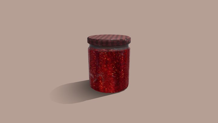 Preservatives Jam Jar 3D Model