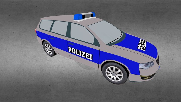 F_Auto Polizei 3D Model