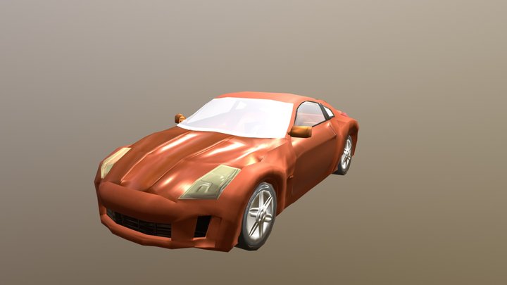 Nissan 350z low poly 3D Model