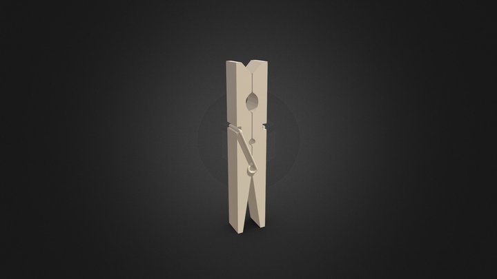 Clothespin 3D models - Sketchfab