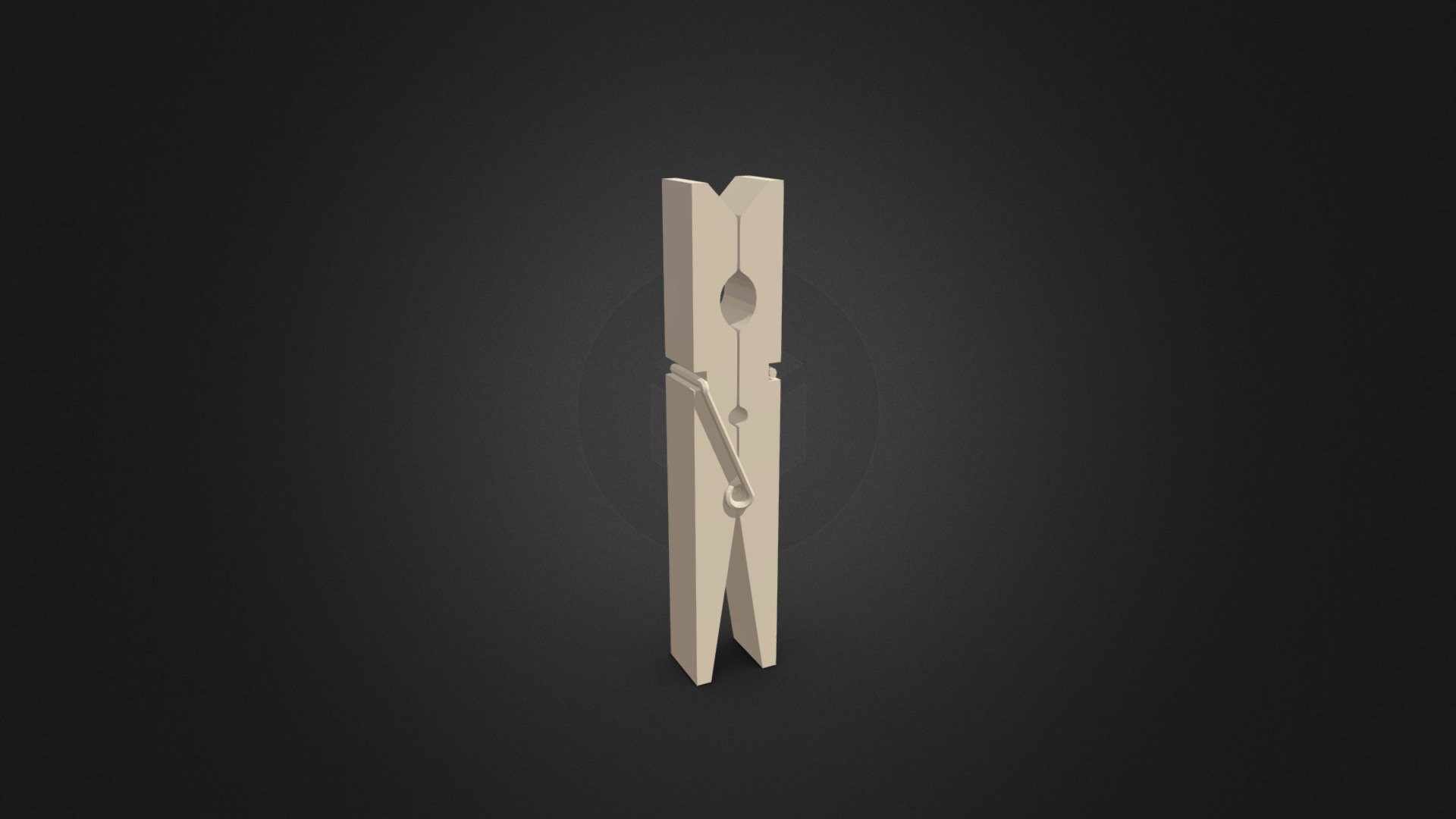 Clothespin 3D Model Low Poly Buy Royalty Free 3D model by The Cuban