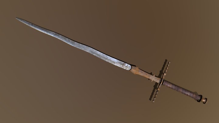 Two-Handed Sword 3D Model