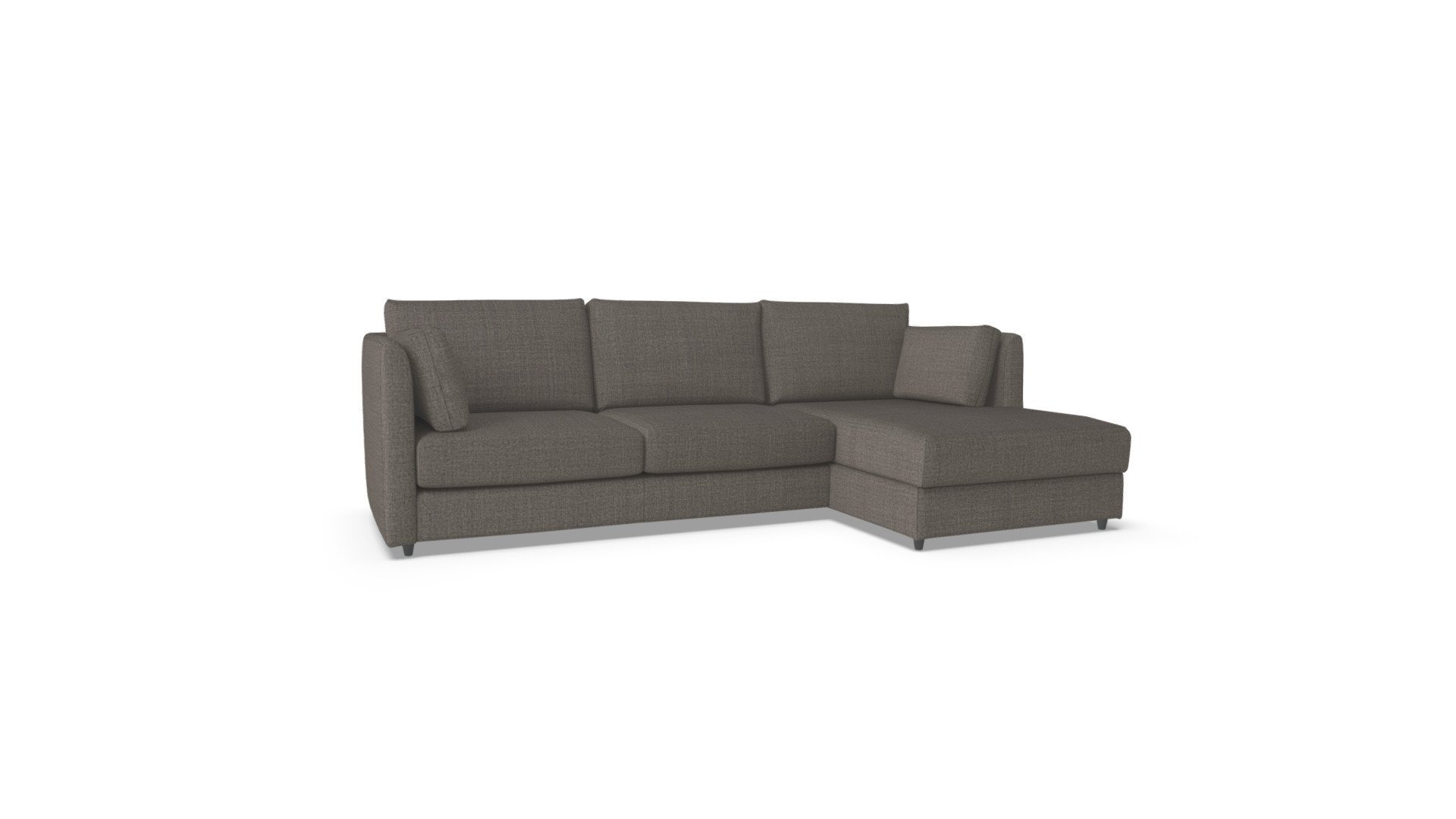 Milner Right Hand Facing Sofa Bed, Chalk Grey