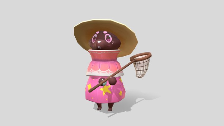 Brewer Character Model 3D Model