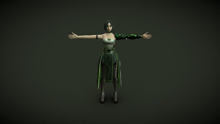 Viper Character Design (with Texture) 3D Model