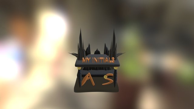 My initials 3D Model
