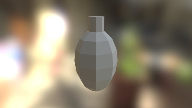Low-Poly Grenade 3D Model